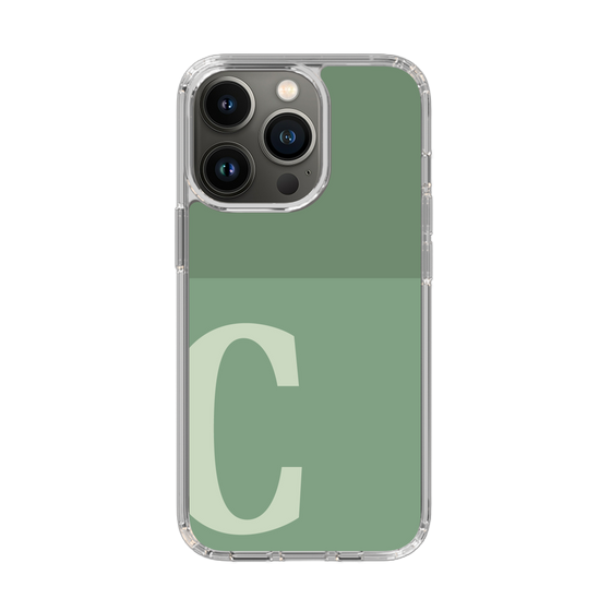 Slim Protection Case［ Original - initial two tone - C green ］