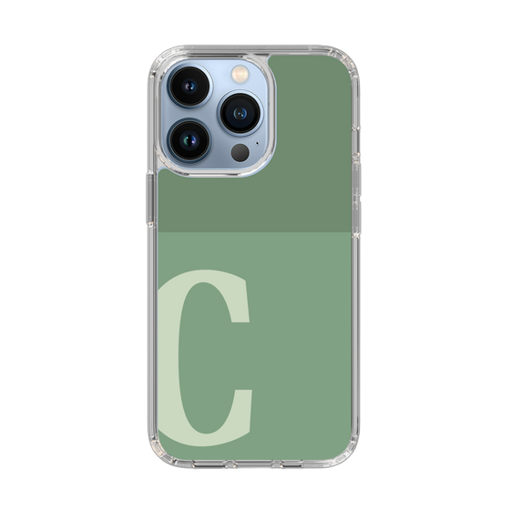 Slim Protection Case［ Original - initial two tone - C green ］