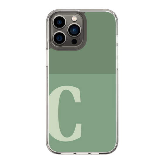 Slim Protection Case［ Original - initial two tone - C green ］