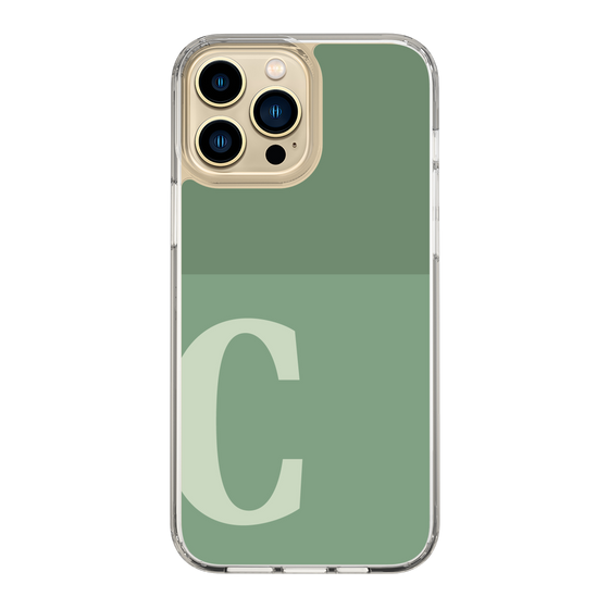 Slim Protection Case［ Original - initial two tone - C green ］