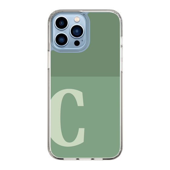 Slim Protection Case［ Original - initial two tone - C green ］