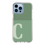Slim Protection Case［ Original - initial two tone - C green ］