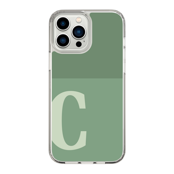 Slim Protection Case［ Original - initial two tone - C green ］