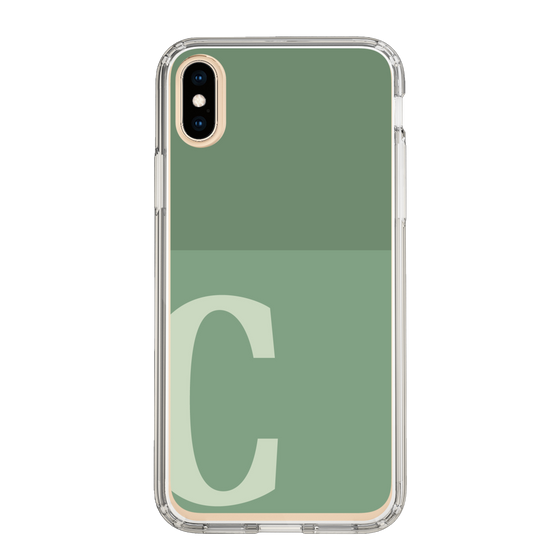 Slim Protection Case［ Original - initial two tone - C green ］