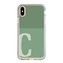 Slim Protection Case［ Original - initial two tone - C green ］