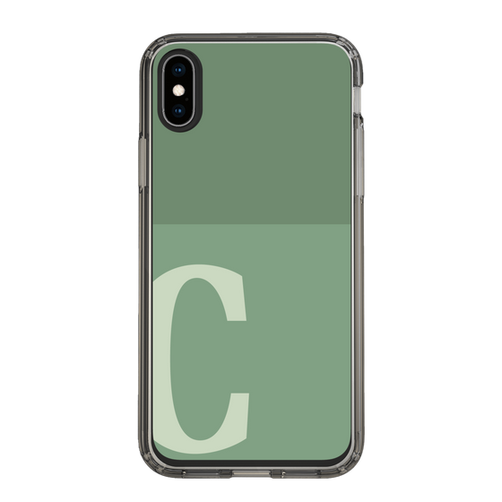 Slim Protection Case［ Original - initial two tone - C green ］