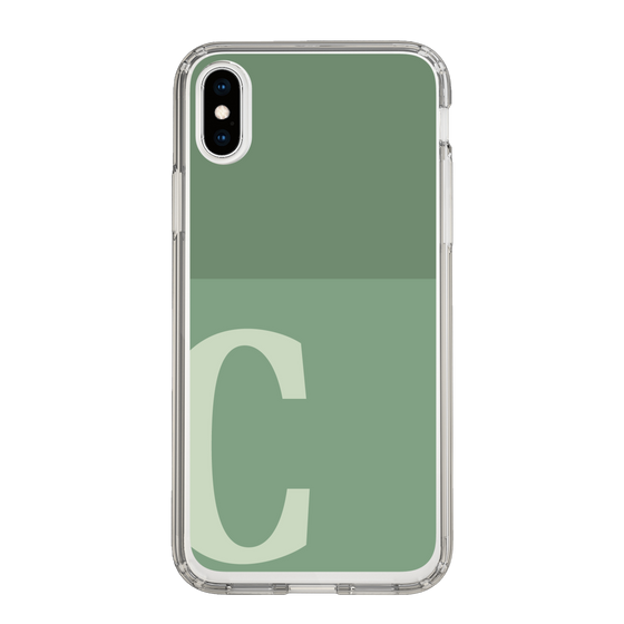Slim Protection Case［ Original - initial two tone - C green ］