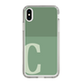 Slim Protection Case［ Original - initial two tone - C green ］