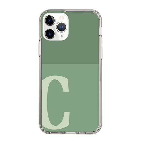 Slim Protection Case［ Original - initial two tone - C green ］