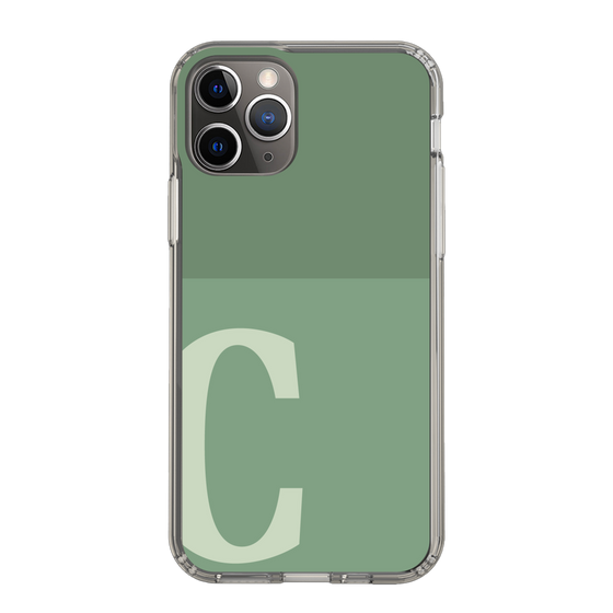 Slim Protection Case［ Original - initial two tone - C green ］