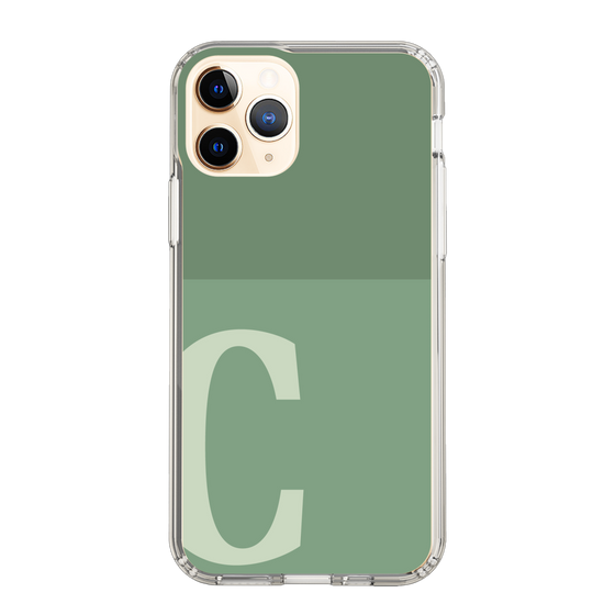 Slim Protection Case［ Original - initial two tone - C green ］