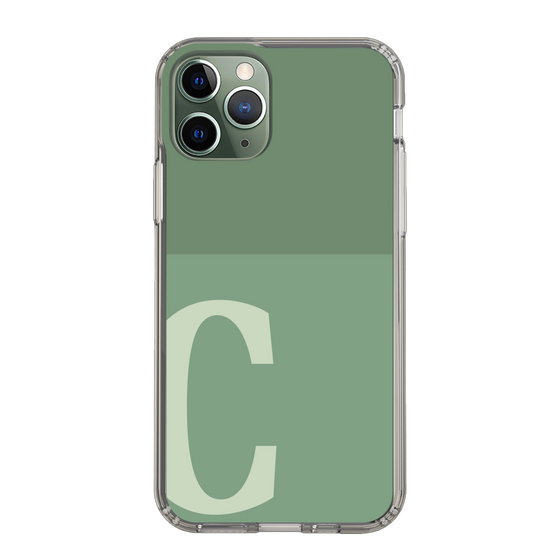 Slim Protection Case［ Original - initial two tone - C green ］