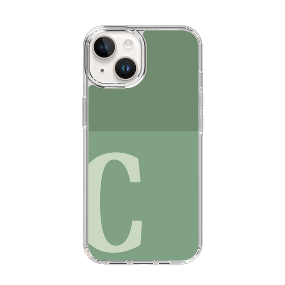 Slim Protection Case［ Original - initial two tone - C green ］