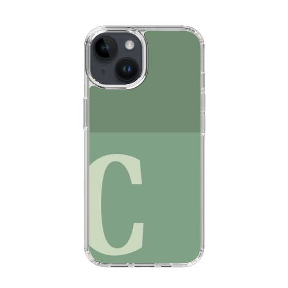 Slim Protection Case［ Original - initial two tone - C green ］
