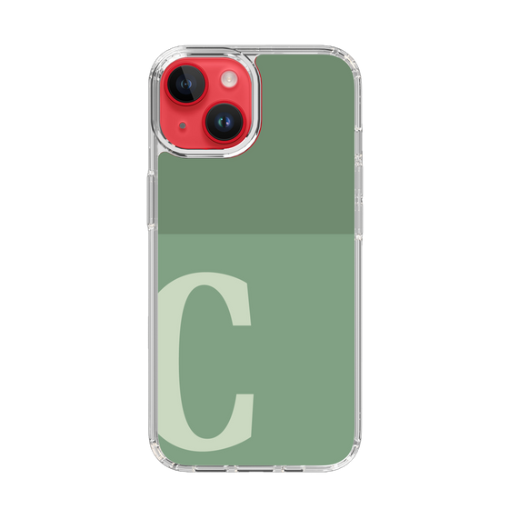 Slim Protection Case［ Original - initial two tone - C green ］