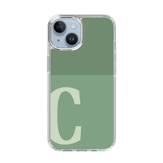 Slim Protection Case［ Original - initial two tone - C green ］
