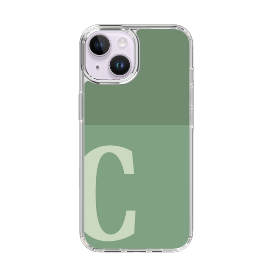 Slim Protection Case［ Original - initial two tone - C green ］