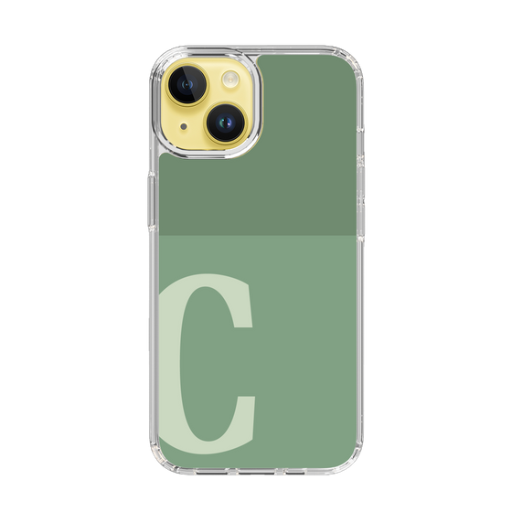 Slim Protection Case［ Original - initial two tone - C green ］