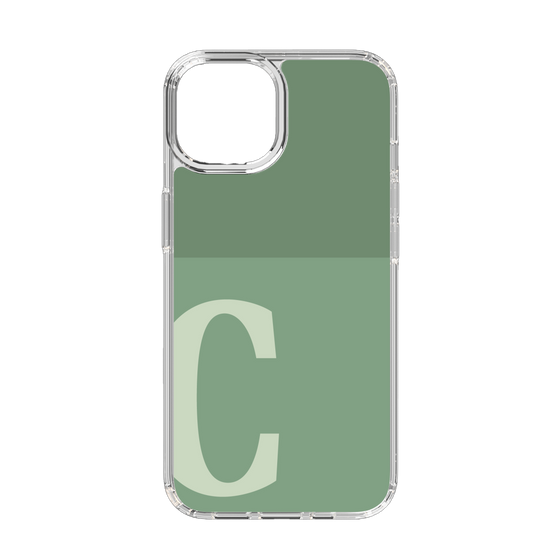 Slim Protection Case［ Original - initial two tone - C green ］