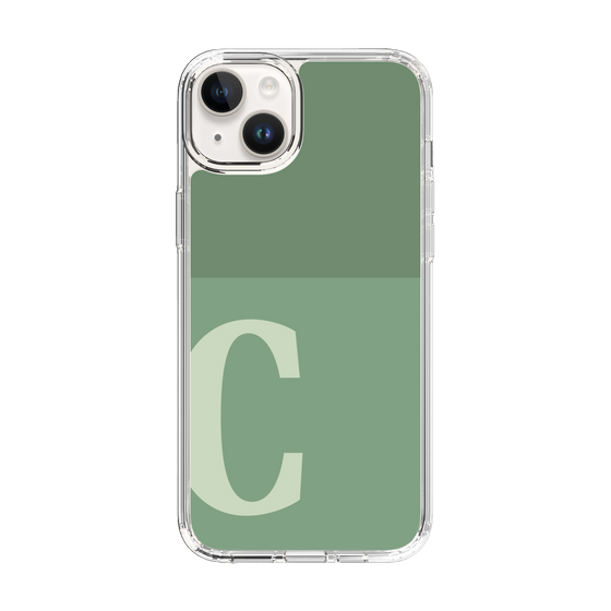 Slim Protection Case［ Original - initial two tone - C green ］