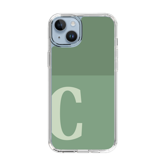Slim Protection Case［ Original - initial two tone - C green ］