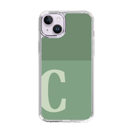 Slim Protection Case［ Original - initial two tone - C green ］