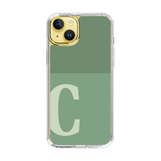 Slim Protection Case［ Original - initial two tone - C green ］