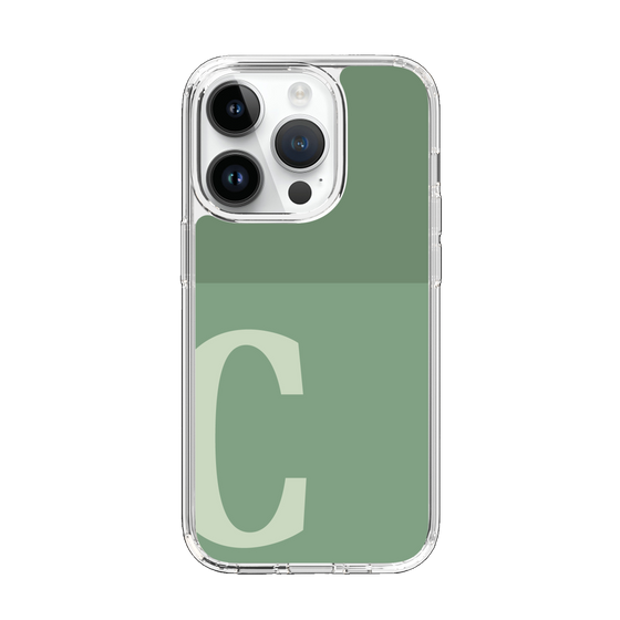 Slim Protection Case［ Original - initial two tone - C green ］