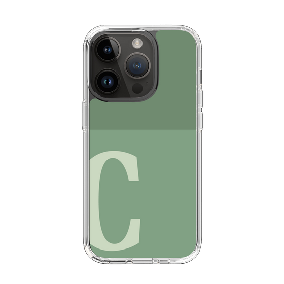 Slim Protection Case［ Original - initial two tone - C green ］