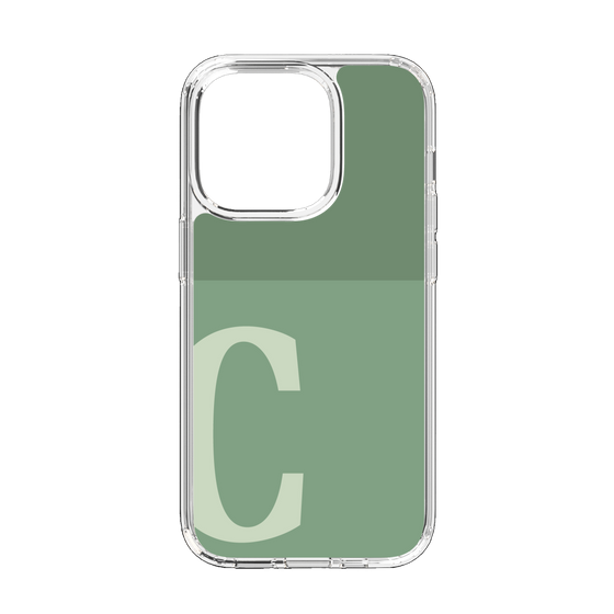 Slim Protection Case［ Original - initial two tone - C green ］