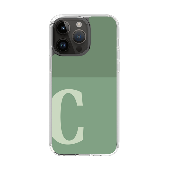 Slim Protection Case［ Original - initial two tone - C green ］