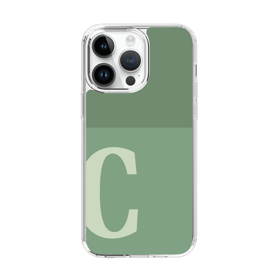 Slim Protection Case［ Original - initial two tone - C green ］