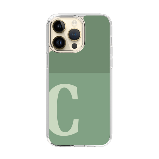 Slim Protection Case［ Original - initial two tone - C green ］