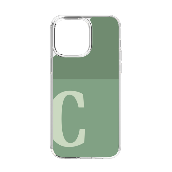 Slim Protection Case［ Original - initial two tone - C green ］