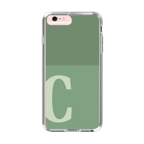 Slim Protection Case［ Original - initial two tone - C green ］