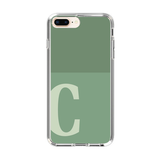 Slim Protection Case［ Original - initial two tone - C green ］