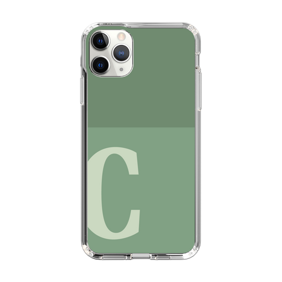 Slim Protection Case［ Original - initial two tone - C green ］