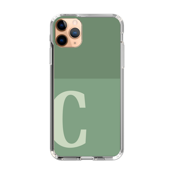Slim Protection Case［ Original - initial two tone - C green ］