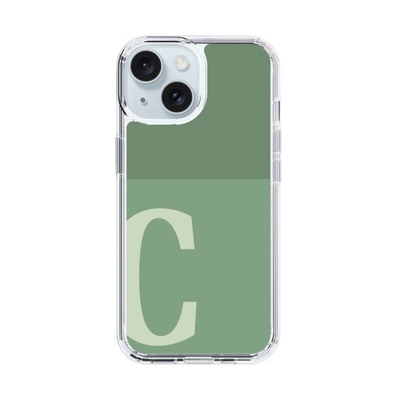 Slim Protection Case［ Original - initial two tone - C green ］
