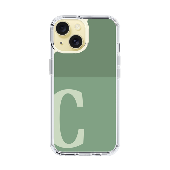 Slim Protection Case［ Original - initial two tone - C green ］