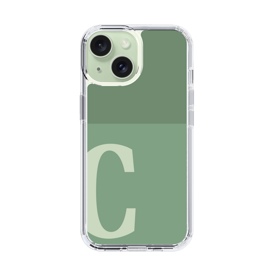 Slim Protection Case［ Original - initial two tone - C green ］