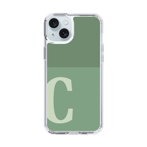 Slim Protection Case［ Original - initial two tone - C green ］