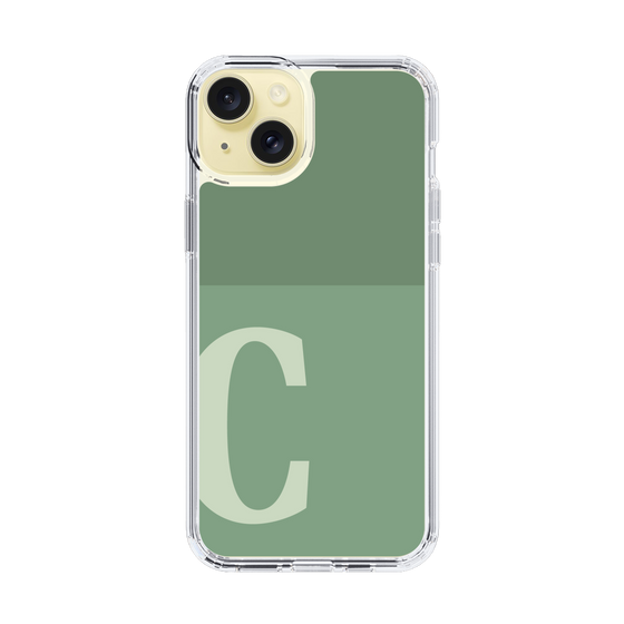 Slim Protection Case［ Original - initial two tone - C green ］