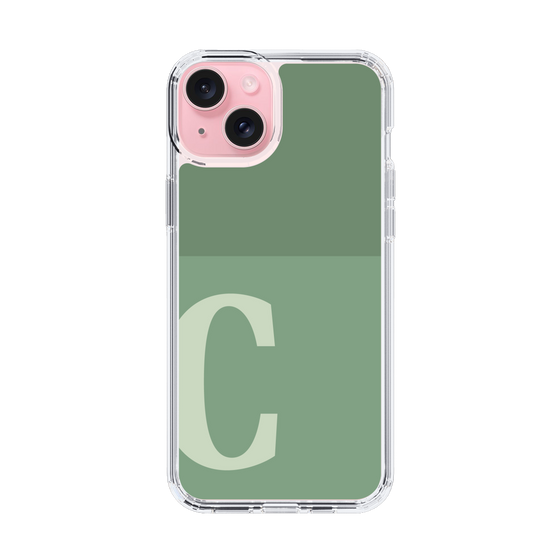 Slim Protection Case［ Original - initial two tone - C green ］