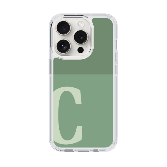 Slim Protection Case［ Original - initial two tone - C green ］