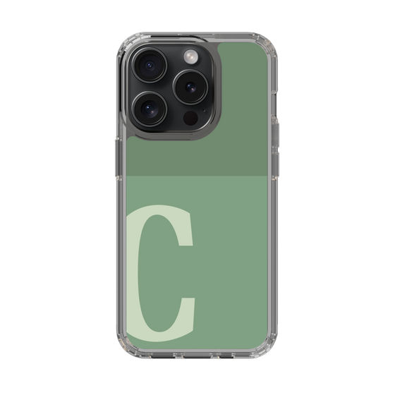 Slim Protection Case［ Original - initial two tone - C green ］