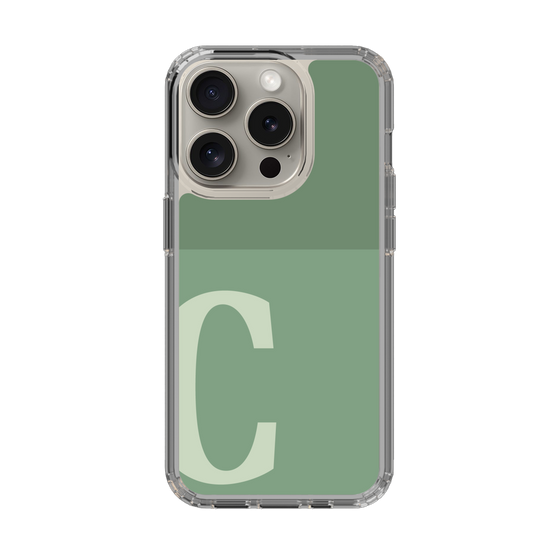 Slim Protection Case［ Original - initial two tone - C green ］