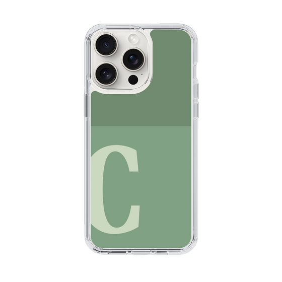 Slim Protection Case［ Original - initial two tone - C green ］