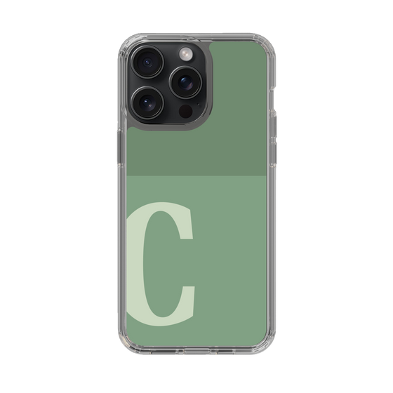 Slim Protection Case［ Original - initial two tone - C green ］
