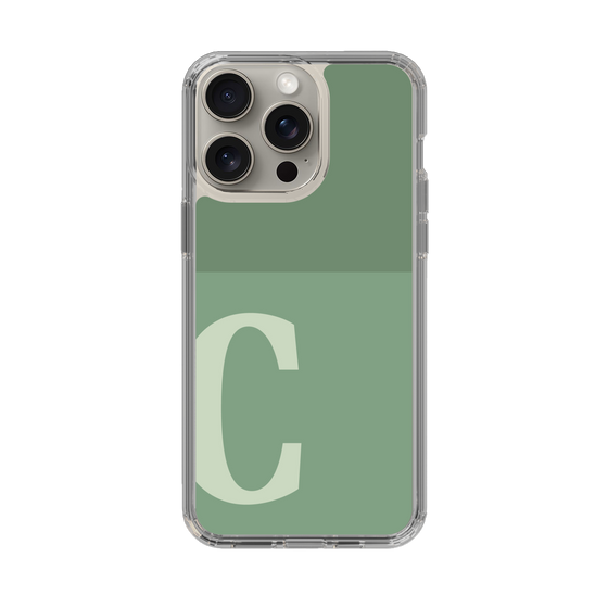 Slim Protection Case［ Original - initial two tone - C green ］
